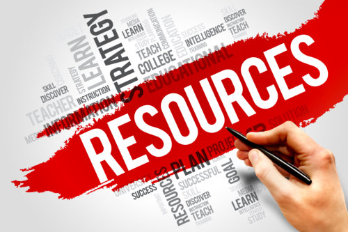Resources word cloud